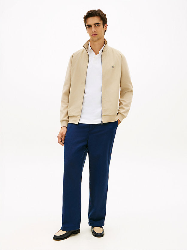 Intechno Knit Flag Embroidery Zip-Thru Jumper