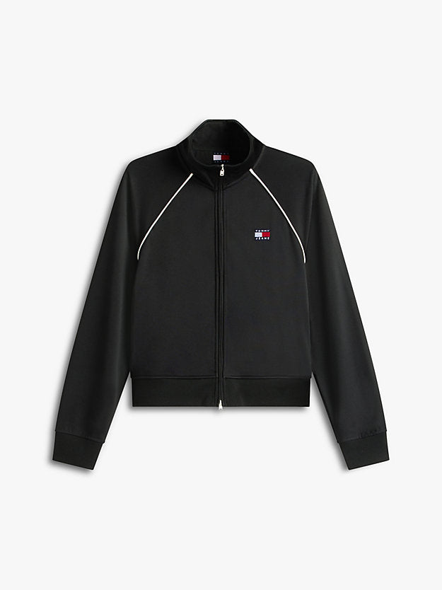 Badge Interlock Knit Track Jacket