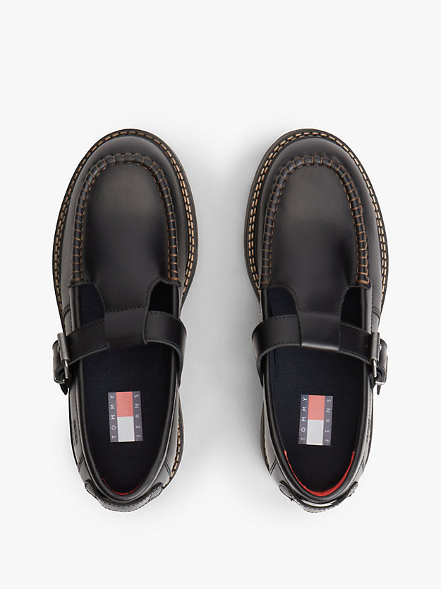 Archive Leather Cleat T-Bar Shoes