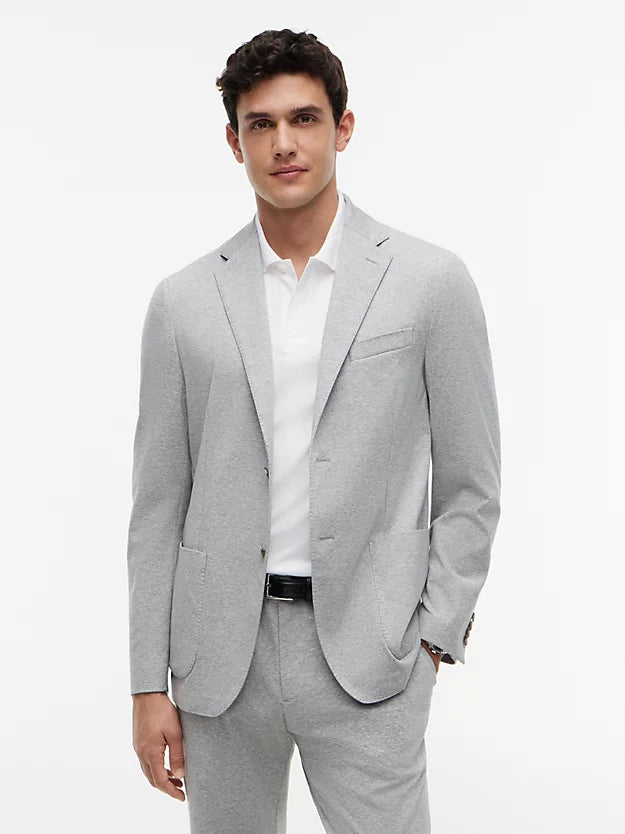 Flex Regular Fit Jersey Single Breasted Blazer