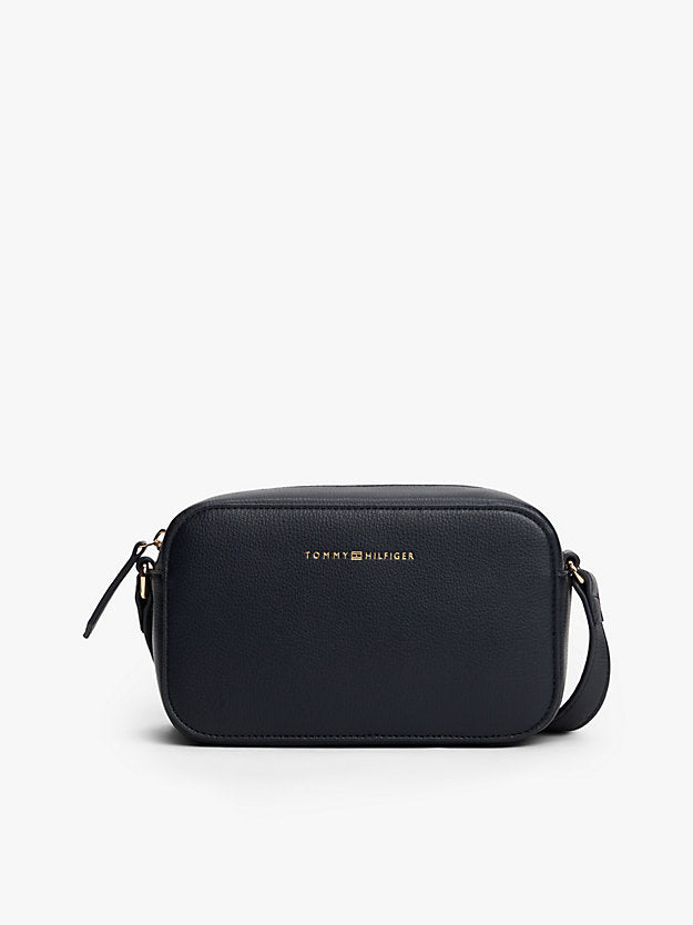 Metallic Logo Crossbody Camera Bag