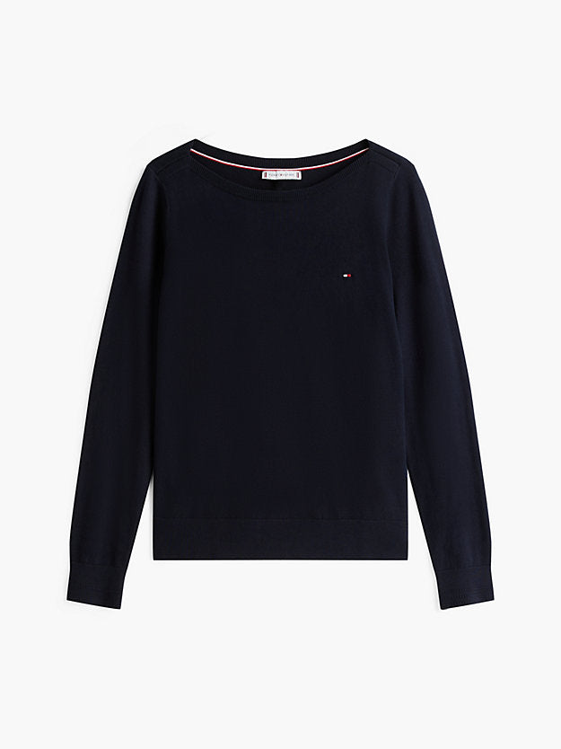 Boat Neck Jersey Jumper