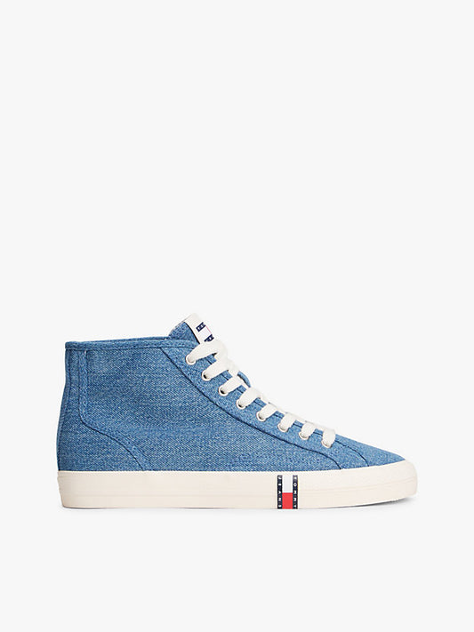 Archive Denim Flag Stripe Mid-Top Trainers