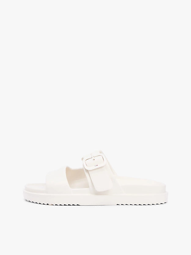 Double Strap Enamel Flag Lightweight Sandals