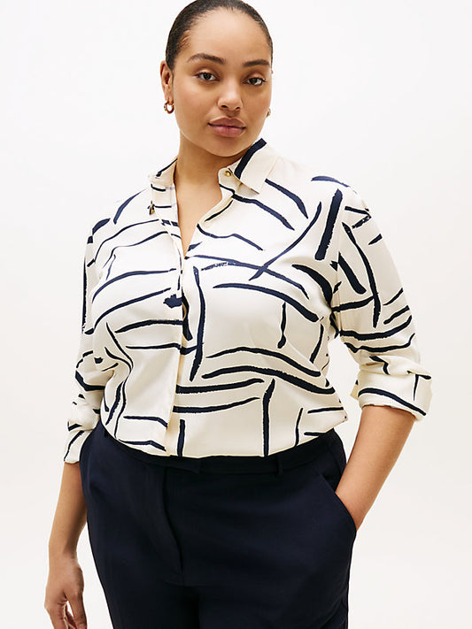 Curve Regular Fit Gold-Tone Button Shirt