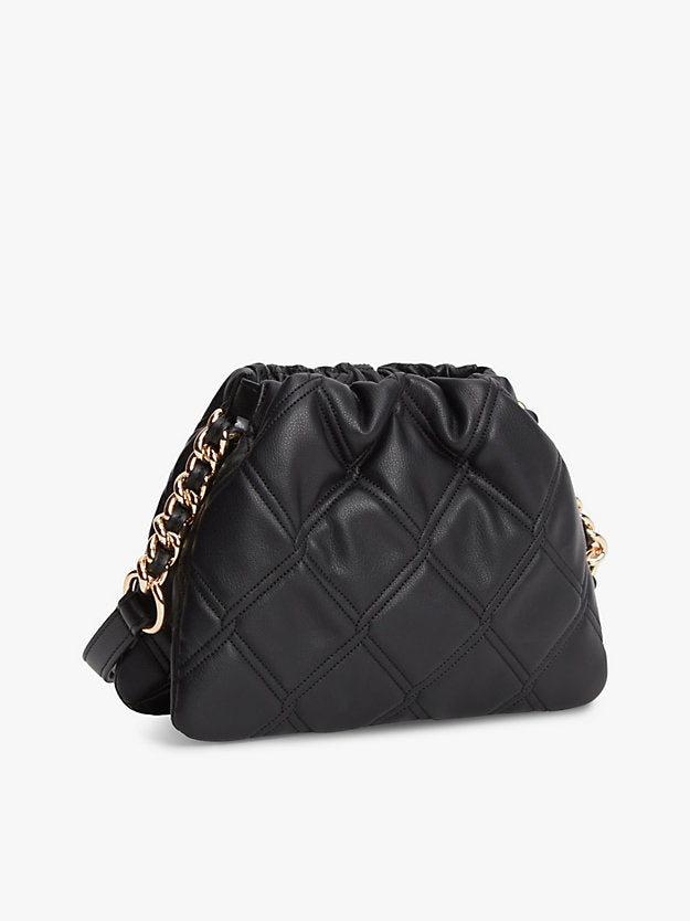 Quilted Chain Monogram Crossbody Bag