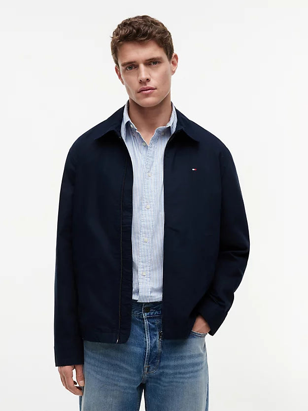 Lightweight Flag Embroidery Zip-Thru Ivy Jacket