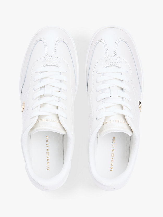 Monogram Metallic Trainers WiLeather