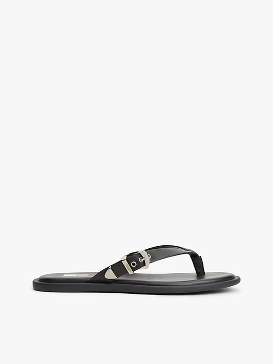 Leather Buckle Flip-Flops