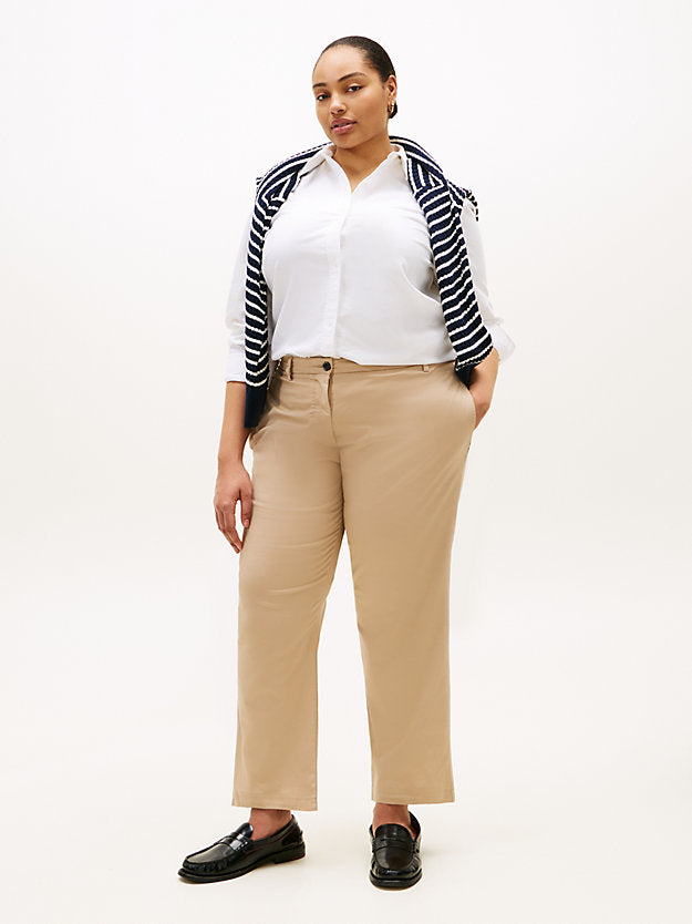 Curve Relaxed Fit Flag Embroidery Oxford Shirt