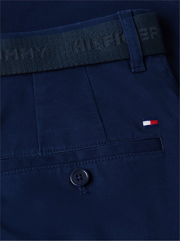 Denton Straight Fit Belted Chino Shorts