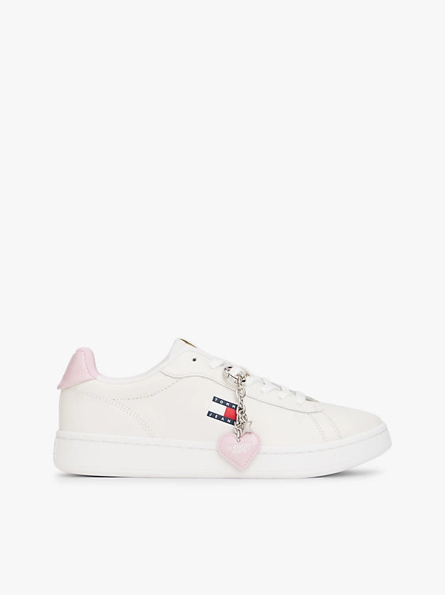 Archive Court Heart Charm Leather Trainers