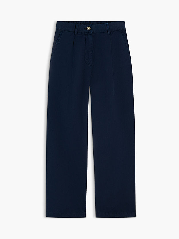 Washed Barrel Leg Chinos