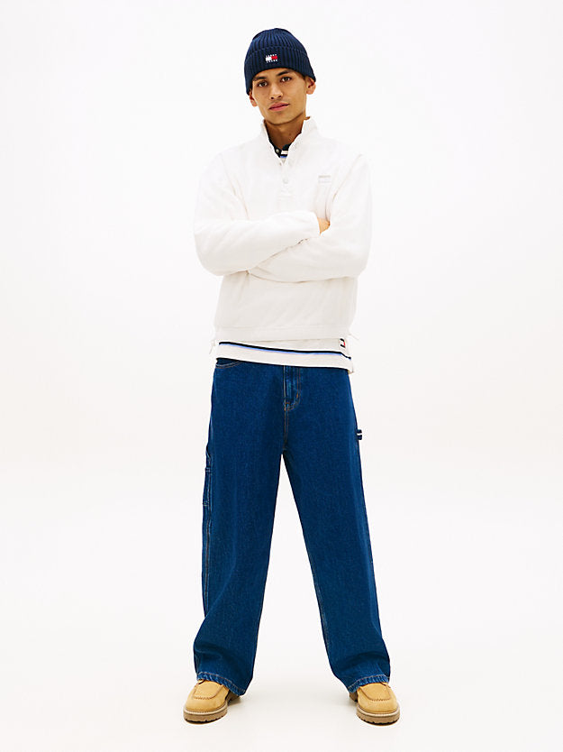 Back Logo Relaxed Polar Fleece Sweatshirt