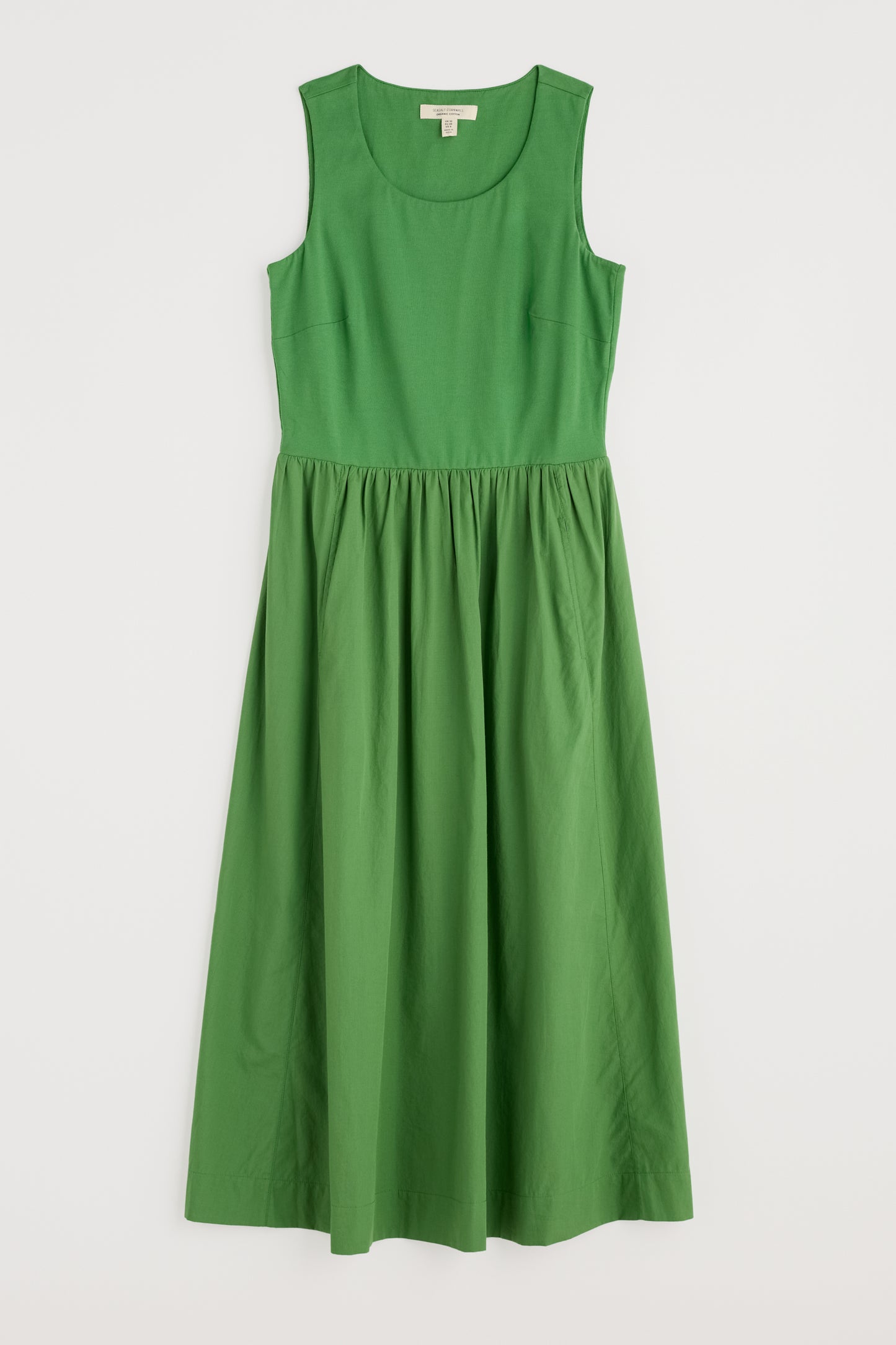 Madder Jersey Woven Mix Sleeveless Dress