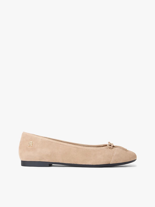 Monogram Suede Ballerinas