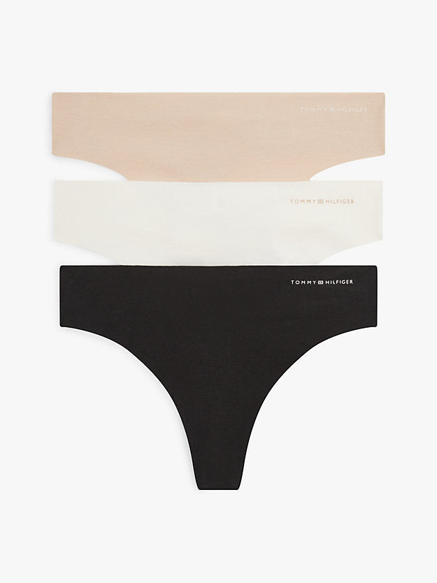 3-Pack Logo Interlock Knit Thongs