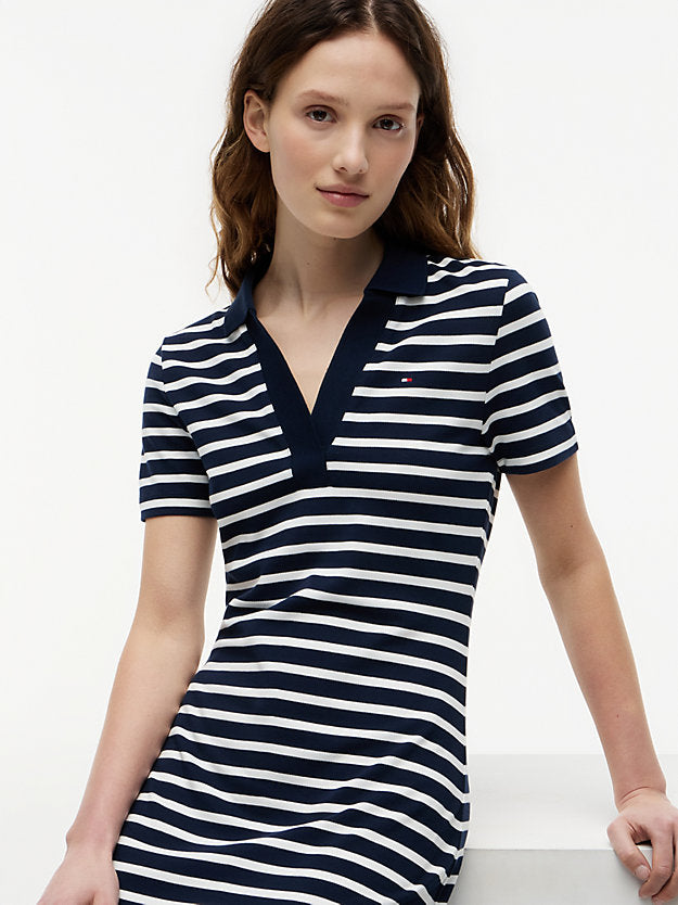 1985 Slim Mini Short Sleeve Polo Dress