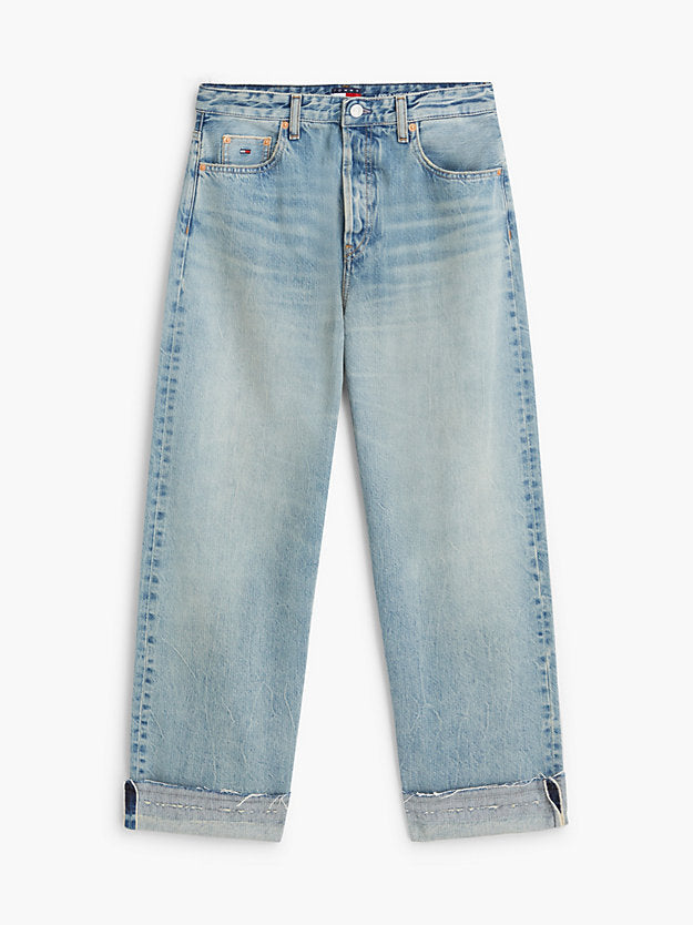 Selvedge High Rise Slim Straight Jeans