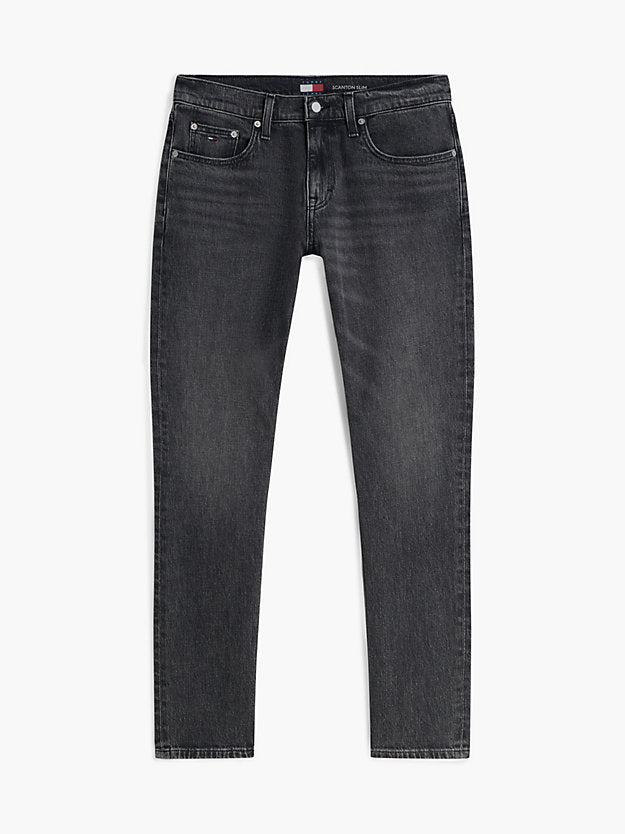 Scanton Faded Slim Black Jeans