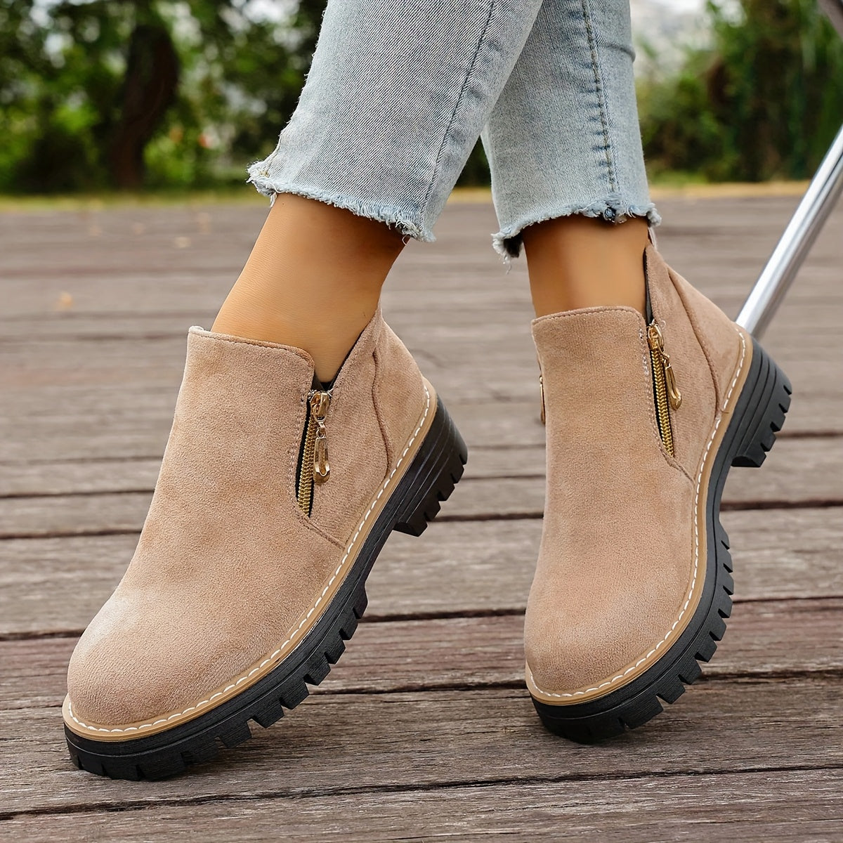 🔥Letzter Tag Promotion 50% RABATT - Plateau-Stiefeletten für Damen
