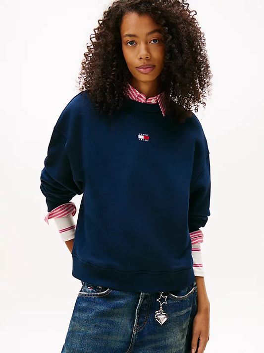 Badge Boxy Fleece Sweatshirt