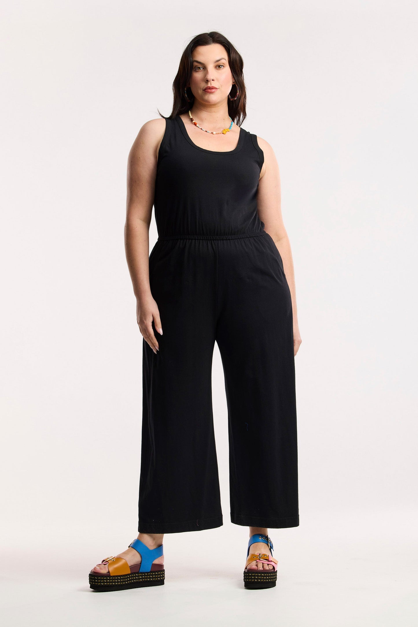 Organic Wide Leg Traveller Jumpsuit