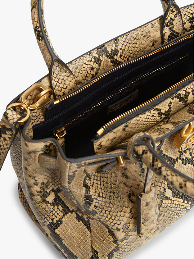 The American Icon Snake Print Leather Tote Bag