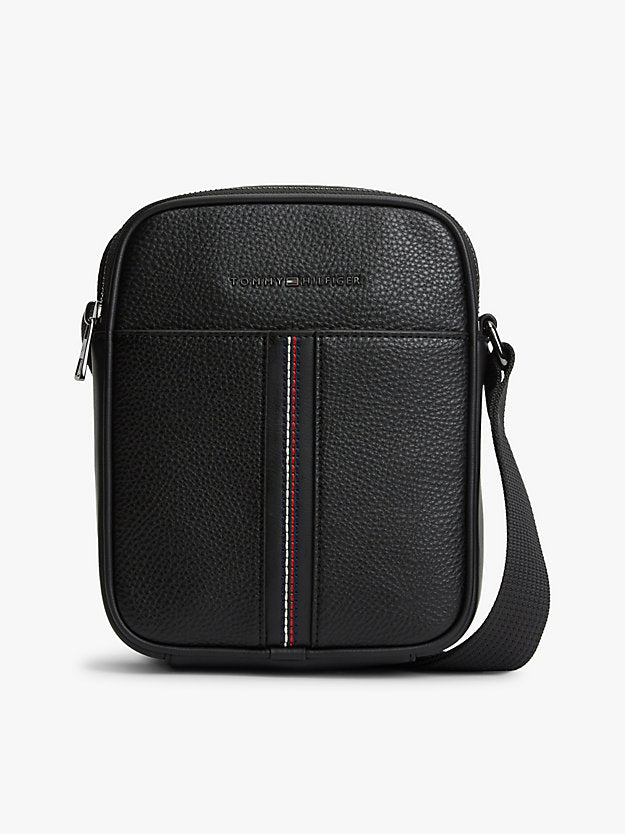 Pebble Grain Crossbody Reporter Bag