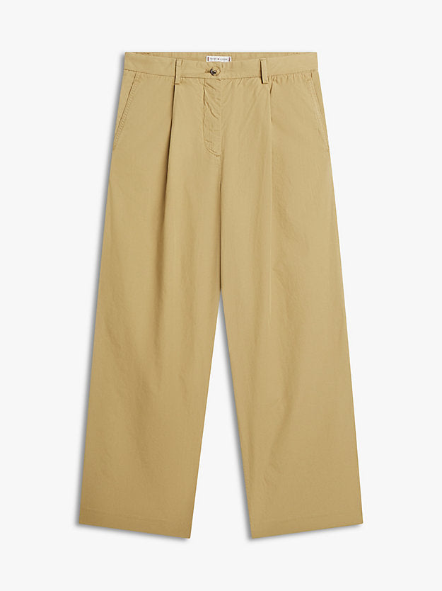 Washed Wide Leg Trousers