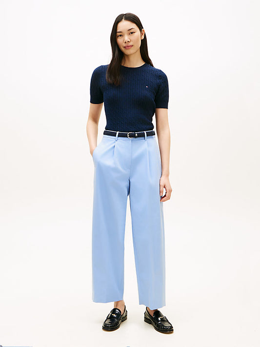 Barrel Leg Mid Rise Chinos
