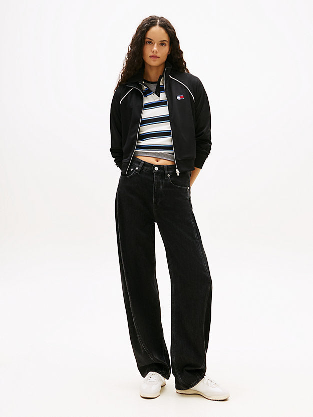 Badge Interlock Knit Track Jacket