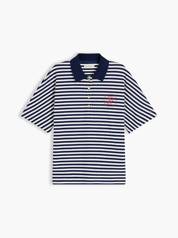 Regular Fit Gold-Tone Button Polo Shirt