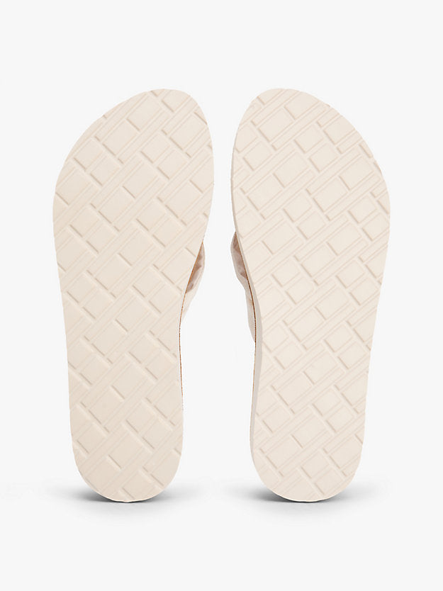 Monogram Plaque Hemp Flip-Flops
