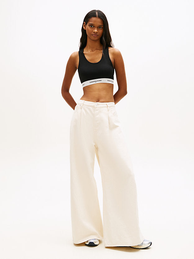 Repeat Logo Tape Racerback Bra Top