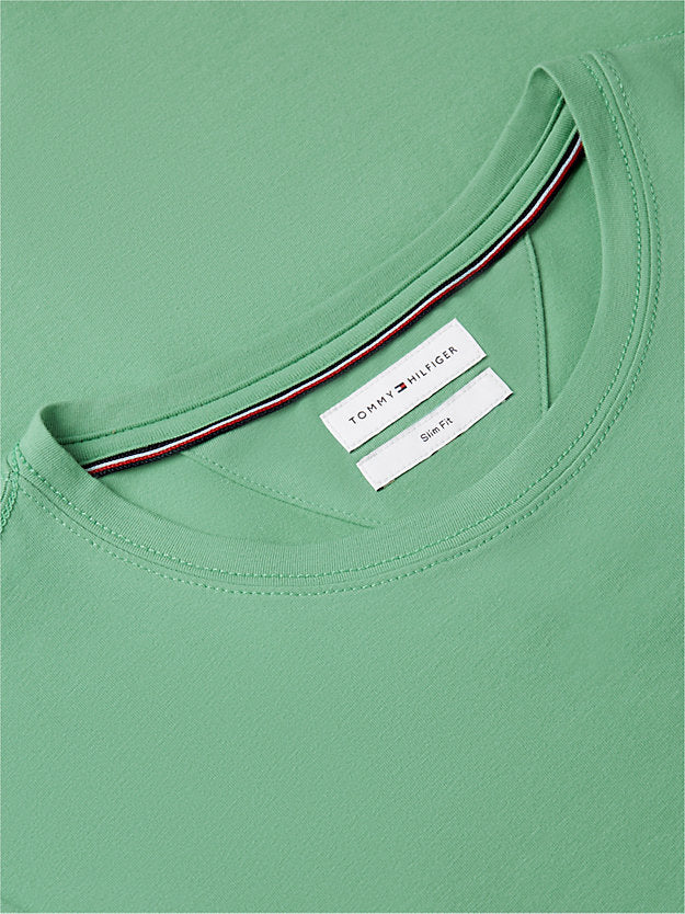 Flag Embroidery Slim Jersey T-Shirt
