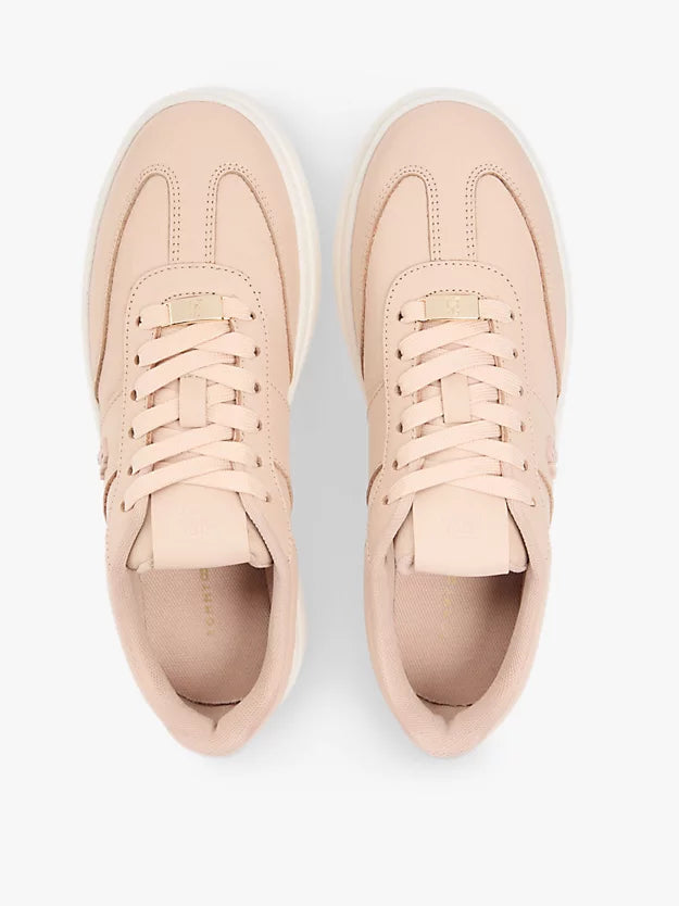 Debossed Monogram Leather Court Trainers