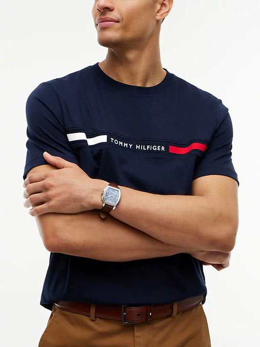 Logo Embroidery Insert Jersey T-Shirt