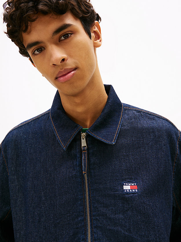 Chambray Denim Harrington Jacket