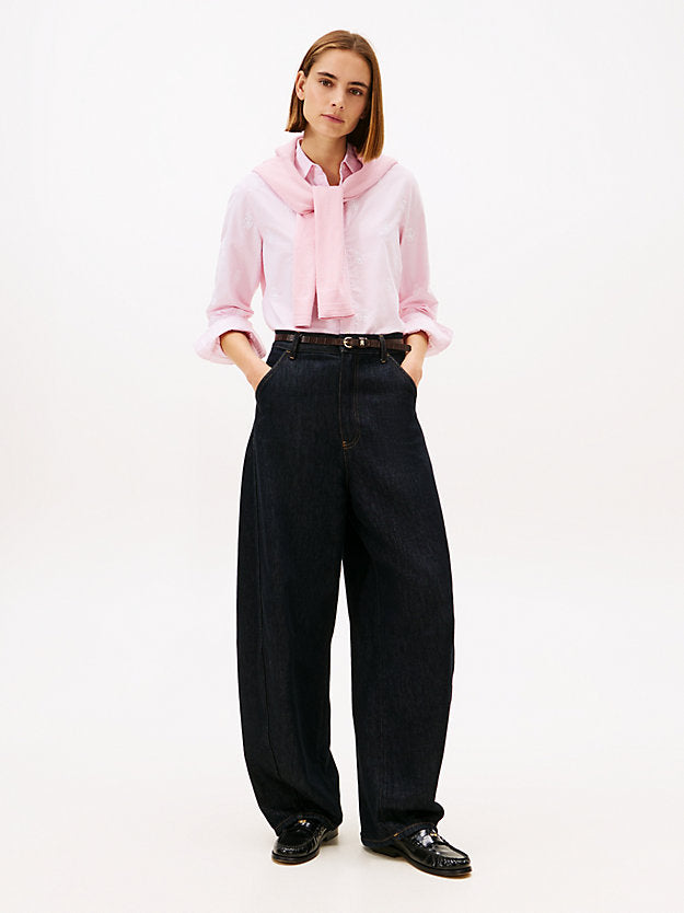 Relaxed Fit Crest Embroidery Oxford Shirt