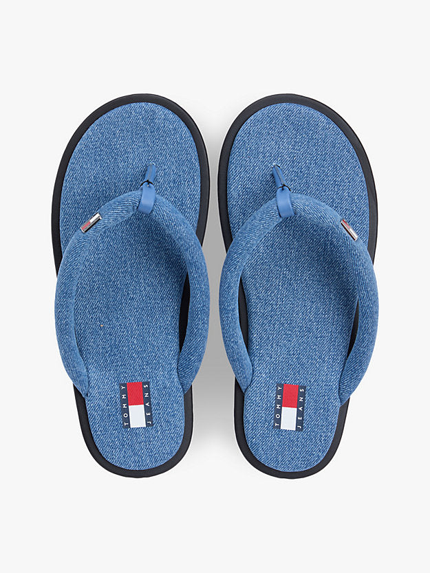 Denim Padded Strap Flip-Flops