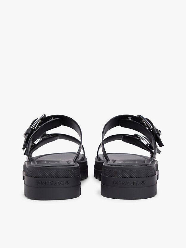 Chunky Cleat Double Buckle Sandals