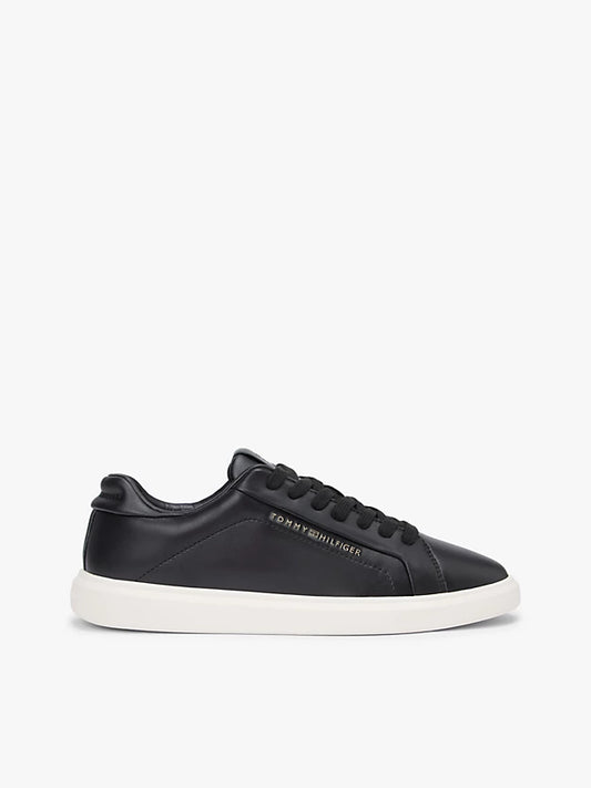 Lightweight Leather Cupsole Court Trainers