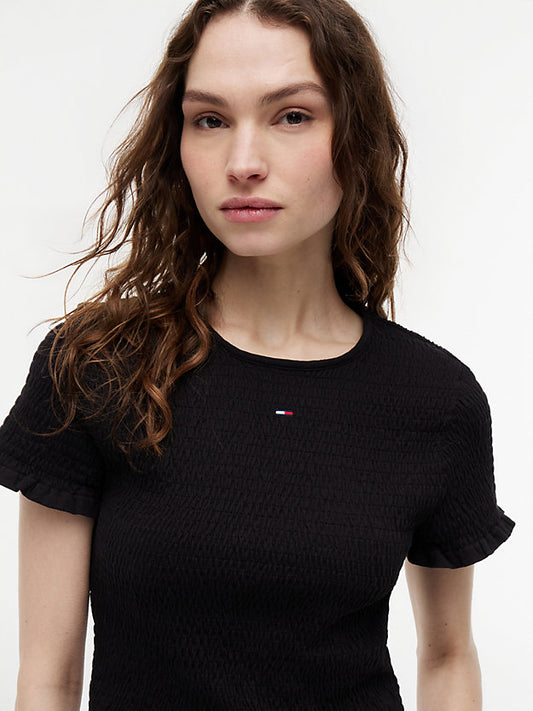 Smock Flag Embroidery Slim T-Shirt