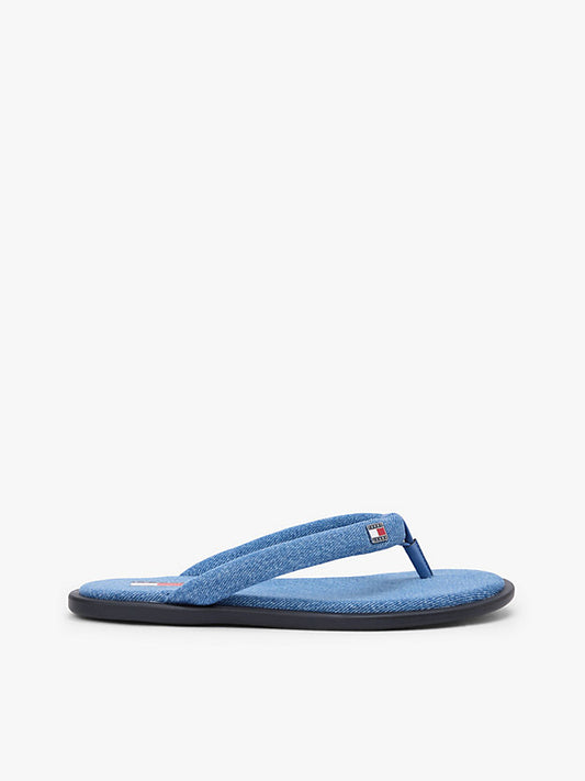Denim Padded Strap Flip-Flops