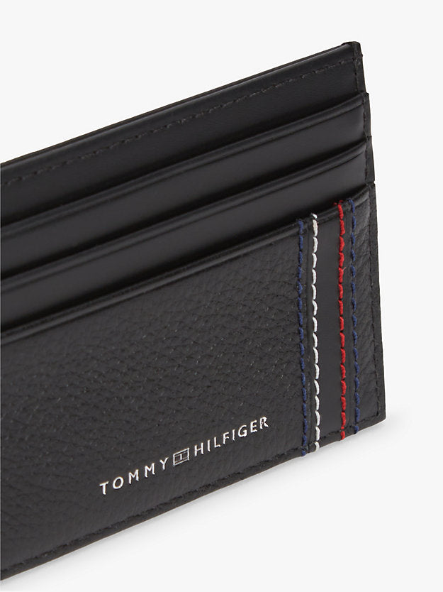 Logo Leather Credit Card Holder