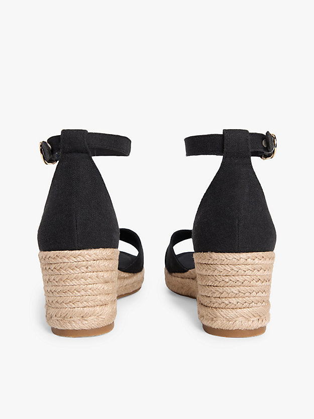 Hemp Crossover Strap Wedge Espadrilles
