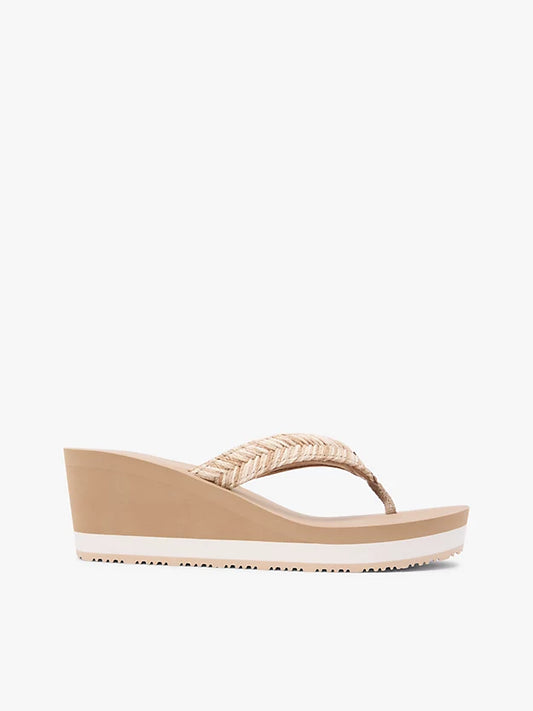 Rope Strap Wedge Flip-Flops