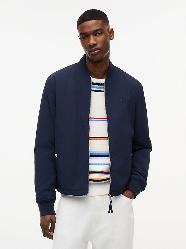 Logo Water Repellent Bomber Jacket