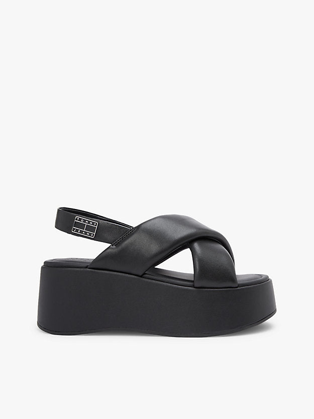 Padded Strap Wedge Sandals